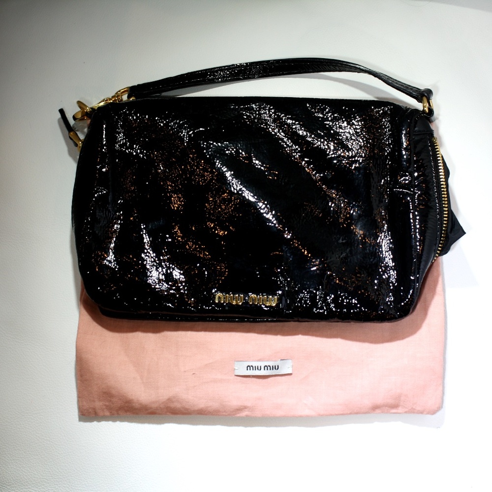 Miu Miu Patent Leather Clutch - Pre-owned